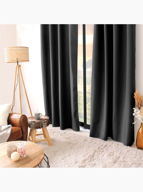 Rideau thermique en microfibre doublée - Kiabi