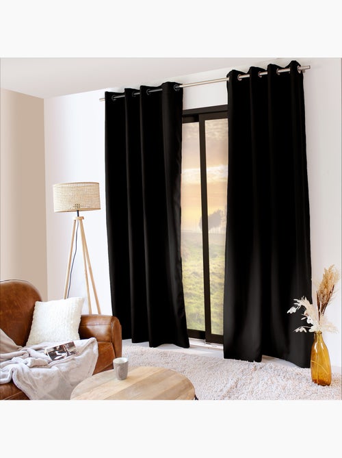 Rideau thermique en microfibre doublée - Kiabi