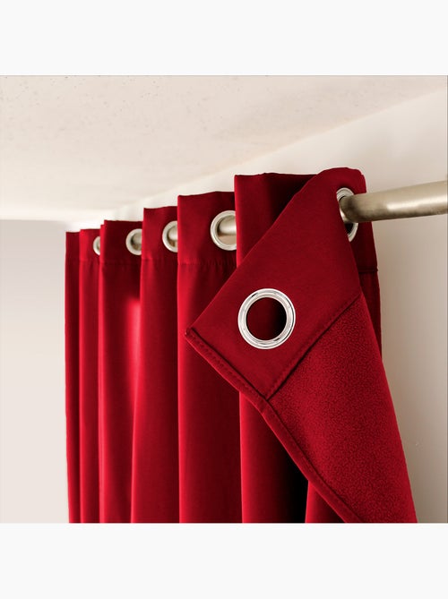 Rideau thermique en microfibre doublée - Kiabi
