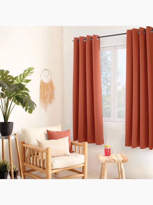 Rideau thermique en microfibre doublée - Kiabi