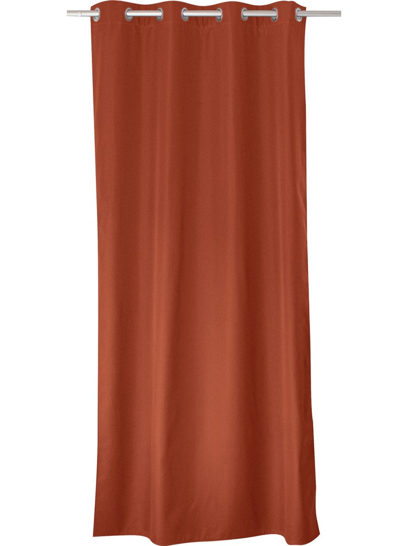 Rideau thermique en microfibre doublée Terracotta - Kiabi