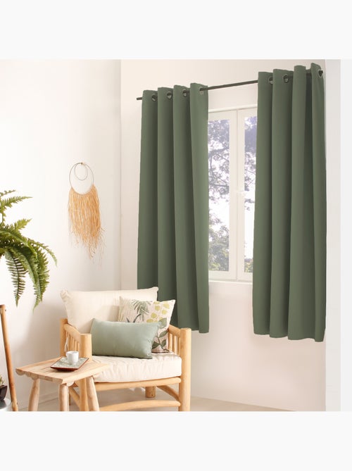 Rideau thermique en microfibre doublée - Kiabi