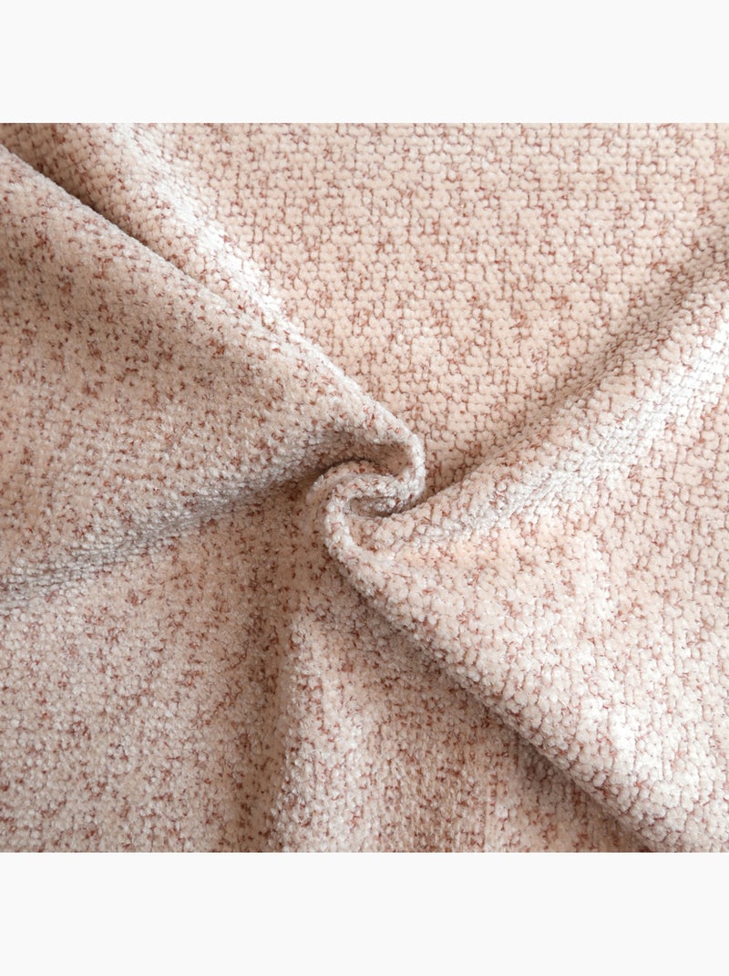 Rideau thermique et obscurcissant bouclette chinée Rose - Kiabi
