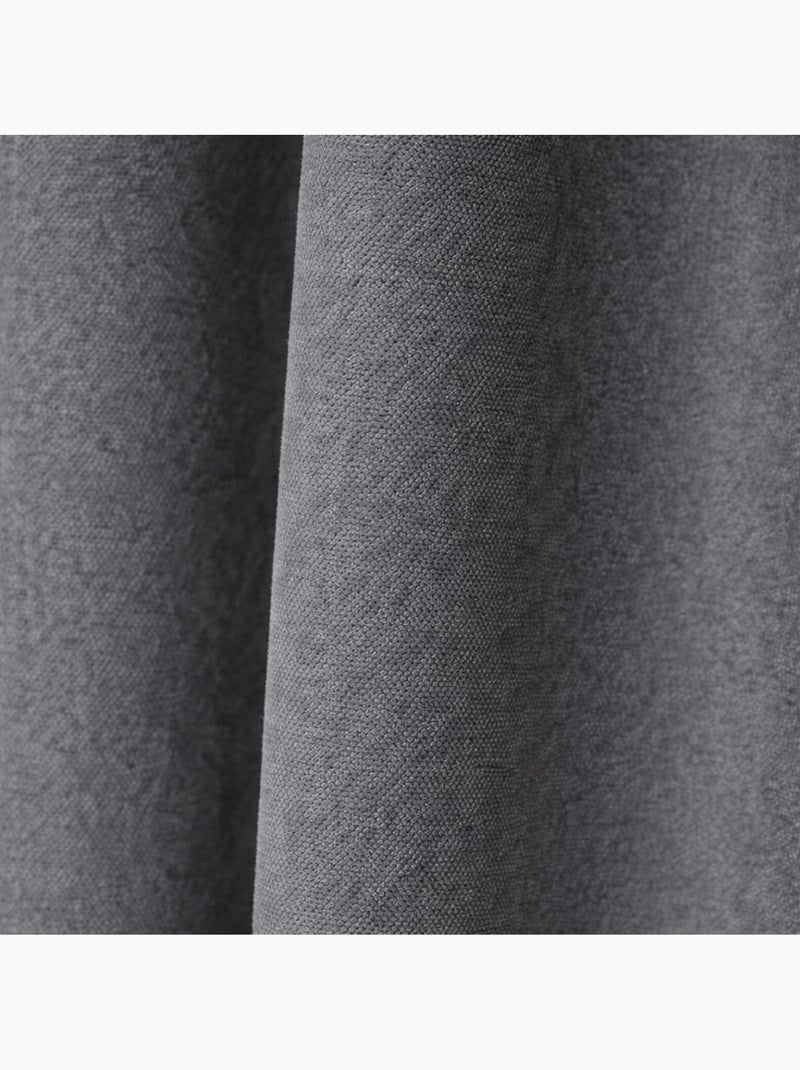 Rideau thermique phonique et semi occultant KONFOR gris anthracite - Kiabi