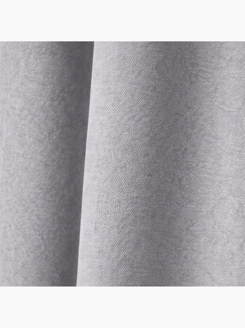 Rideau thermique phonique et semi occultant KONFOR Gris perle - Kiabi