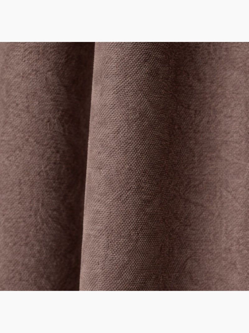 Rideau thermique phonique et semi occultant KONFOR Taupe - Kiabi