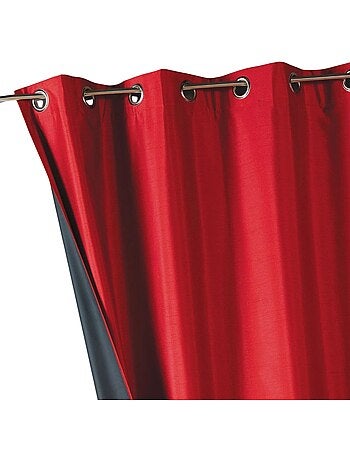 Rideau uni shantung 100% occultant 3 couches