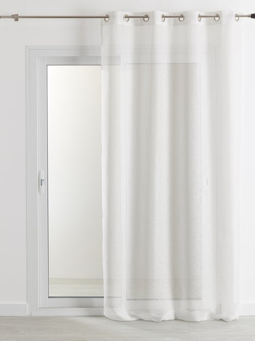 Rideau voilage 100% lin fluide - Kiabi Rideau voilage 100% lin fluide - Kiabi