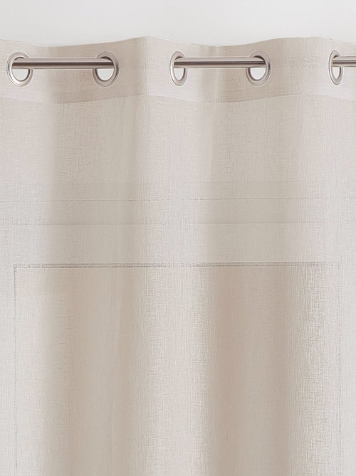 Rideau voilage 100% lin fluide - Kiabi Rideau voilage 100% lin fluide - Kiabi