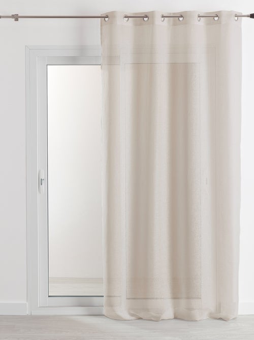 Rideau voilage 100% lin fluide - Kiabi Rideau voilage 100% lin fluide - Kiabi