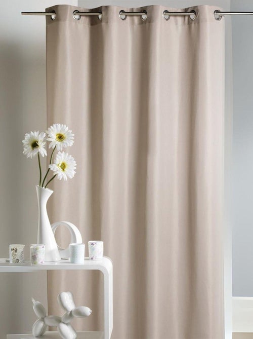 Rideau voilage microfibre uni - Kiabi
