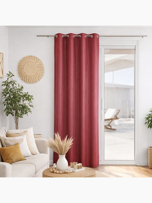 Rideau voilage microfibre uni - Kiabi