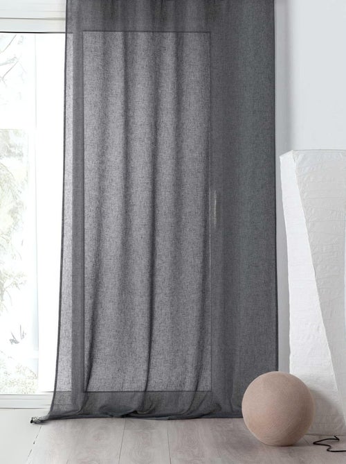Rideau voilage tamisant en poly-lin - Kiabi
