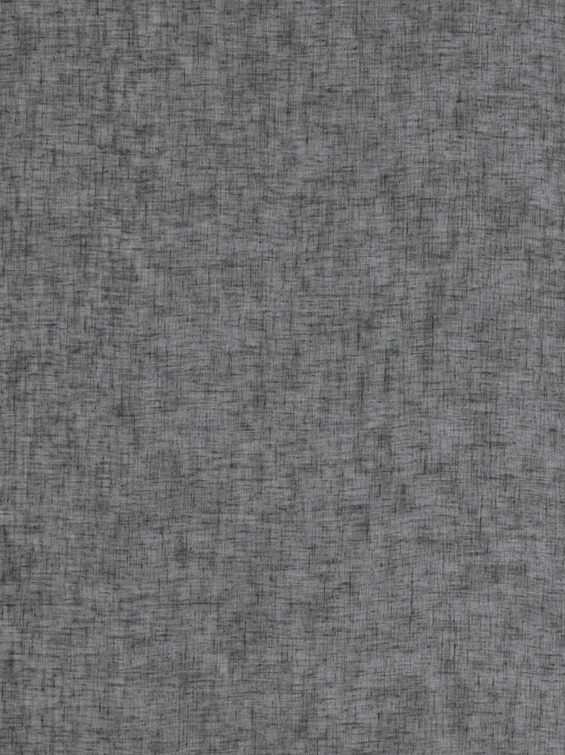 Rideau voilage tamisant en poly-lin gris anthracite - Kiabi