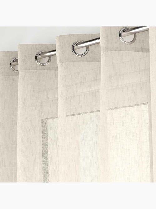 Rideaux polycoton carlin promo linge - Kiabi