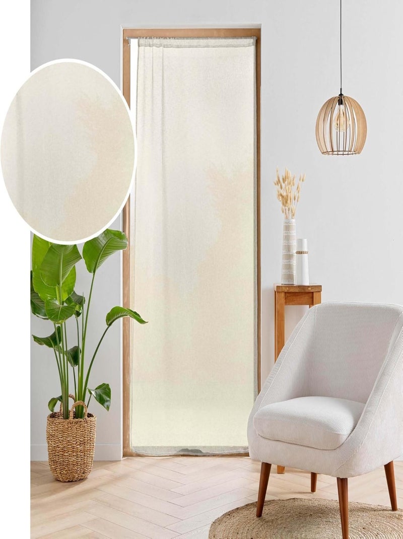 Rideaux polycoton carlin promo linge Beige - Kiabi
