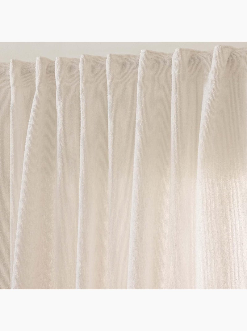 Rideaux polyester cody douceur d'intérieur Beige - Kiabi