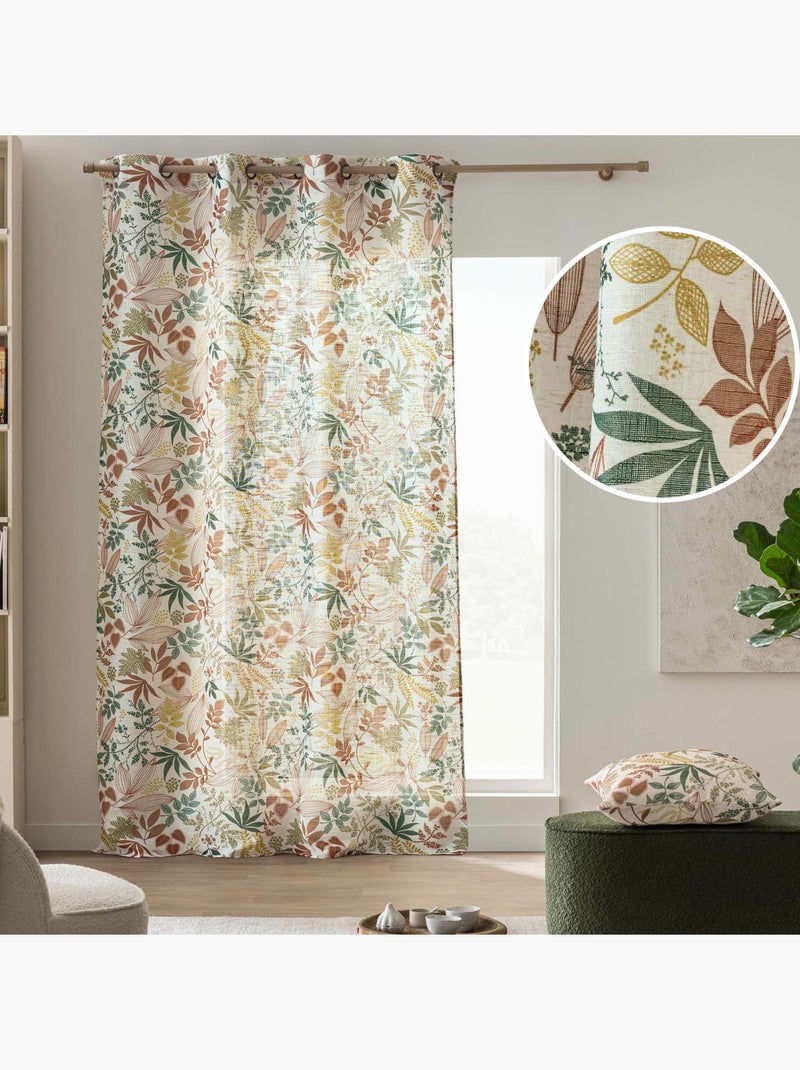 Rideaux polyester hailey douceur d'intérieur Beige - Kiabi