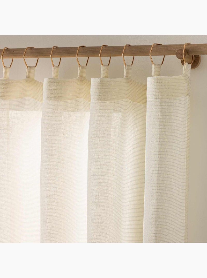 Rideaux polyester sunline douceur d'intérieur Blanc - Kiabi