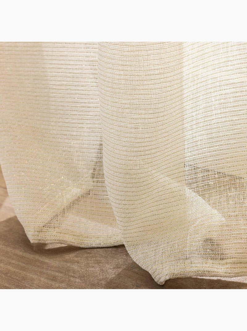 Rideaux polyester sunline douceur d'intérieur Blanc - Kiabi