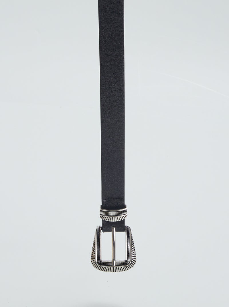 Riem in westernstijl ZWART - Kiabi