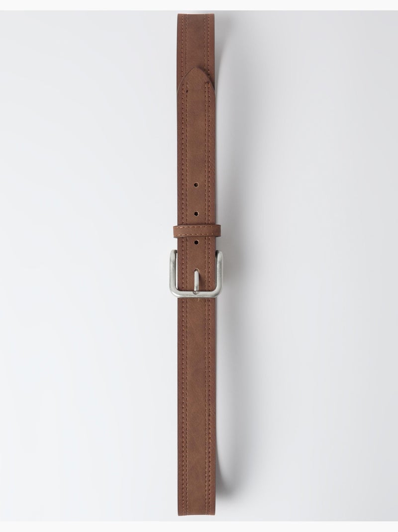 Riem met bovenstiksel, mo fashion Bruin - Kiabi