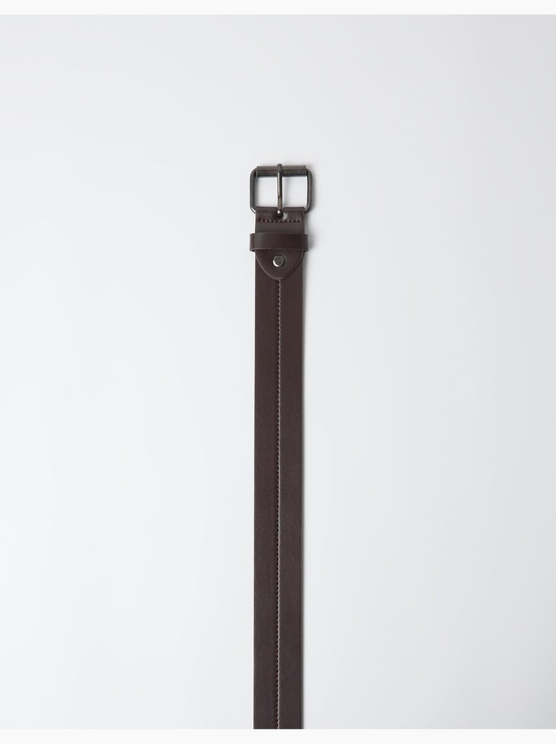 Riem met bovenstiksel, mo fashion Bruin - Kiabi