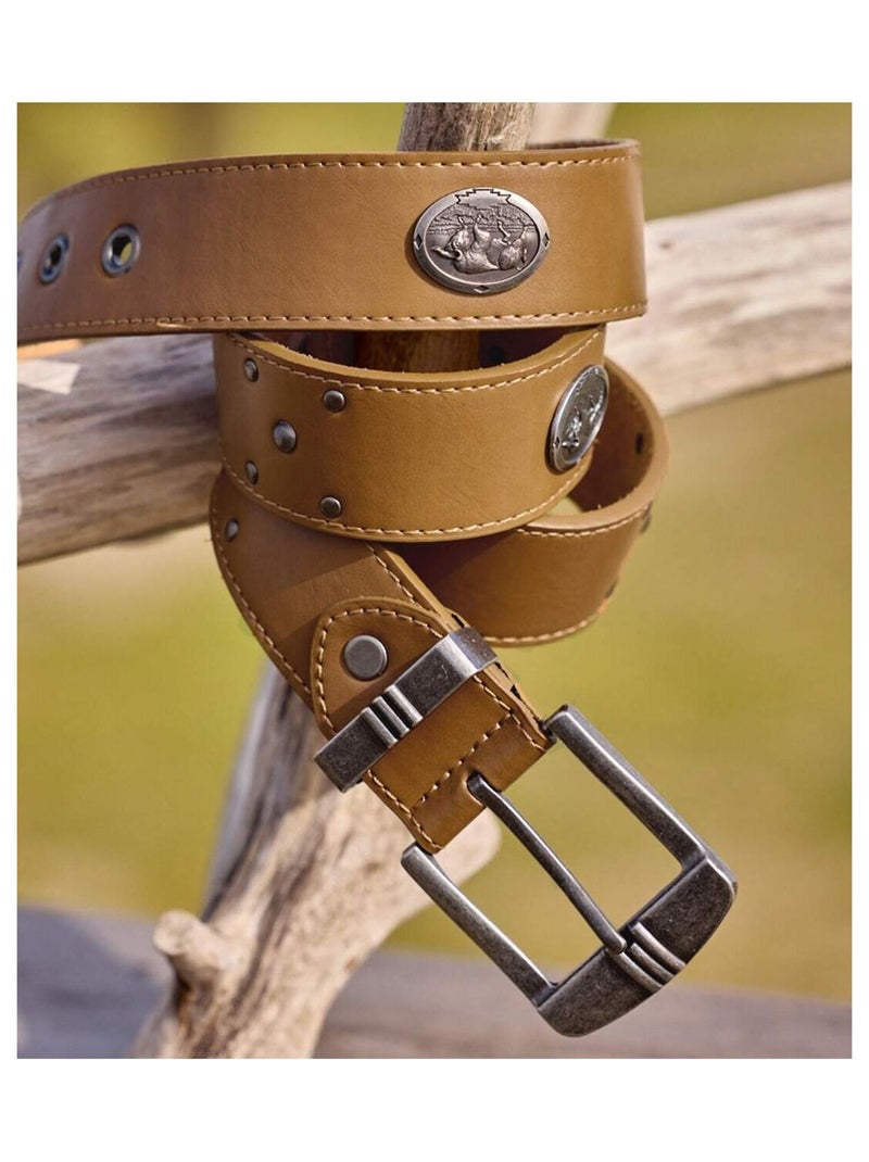 Riem met klinknagels atlas - atlas for men Camel - Kiabi