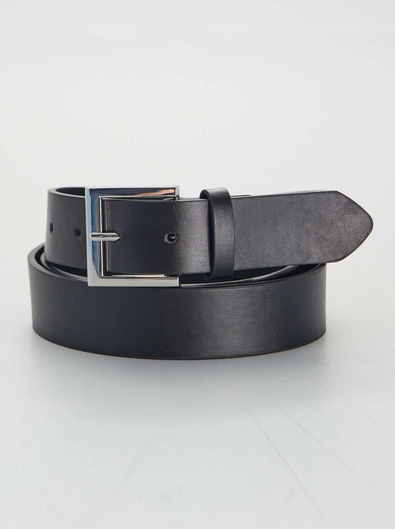 Riem van imitatieleer zwart - Kiabi