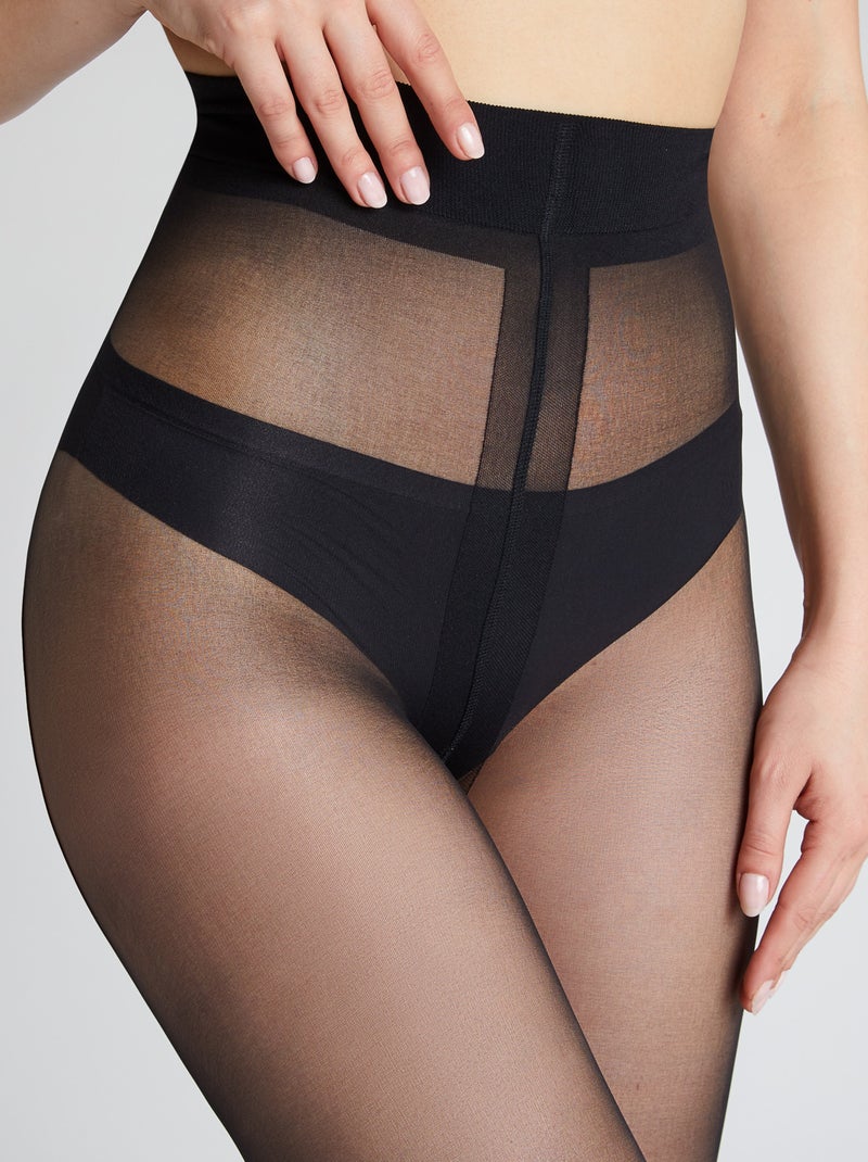 Rita panty laddervrij 40 denier zwart Zwart - Kiabi