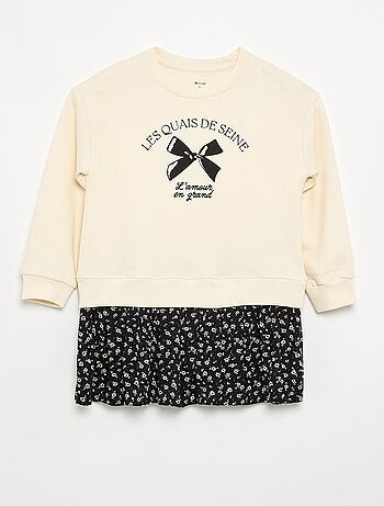 Robe 2 en 1 avec partie sweat-shirt