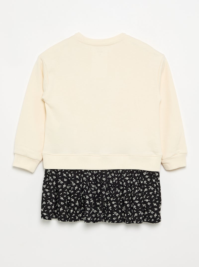 Robe 2 en 1 avec partie sweat-shirt Blanc - Kiabi