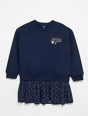 Robe 2 en 1 avec partie sweat-shirt