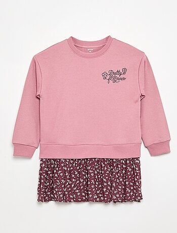 Robe 2 en 1 avec partie sweat-shirt