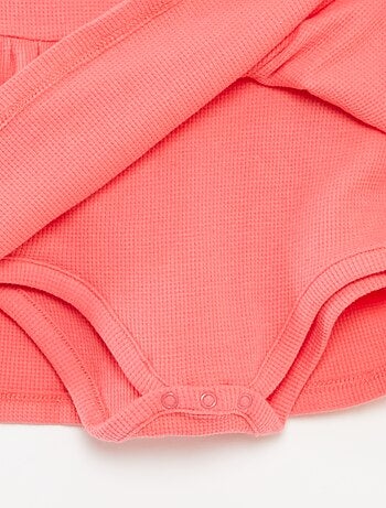 Robe à bretelles avec body intégré