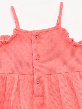 Robe à bretelles avec body intégré