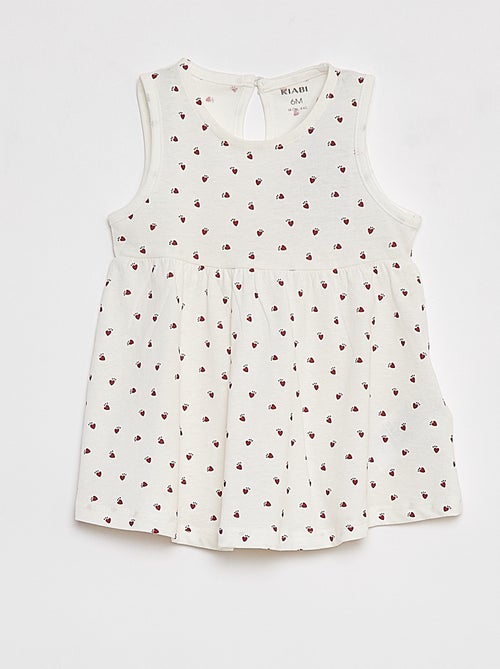 Robe à bretelles avec imprimé - Kiabi