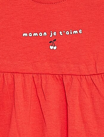 Robe à bretelles avec imprimé