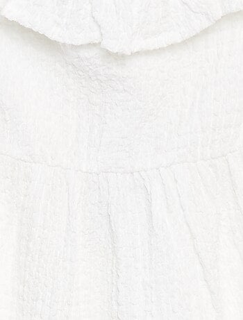 Robe à bretelles avec volants