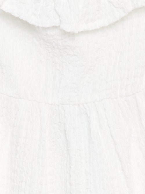 Robe à bretelles avec volants - Kiabi