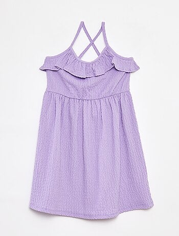 Robe à bretelles avec volants