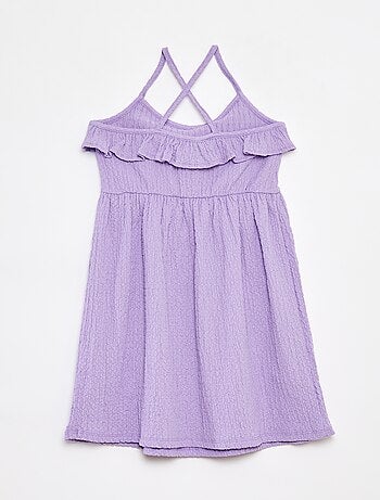 Robe à bretelles avec volants