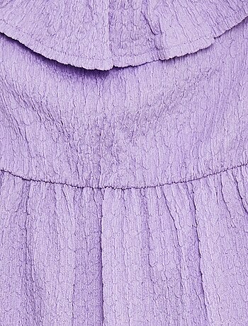 Robe à bretelles avec volants