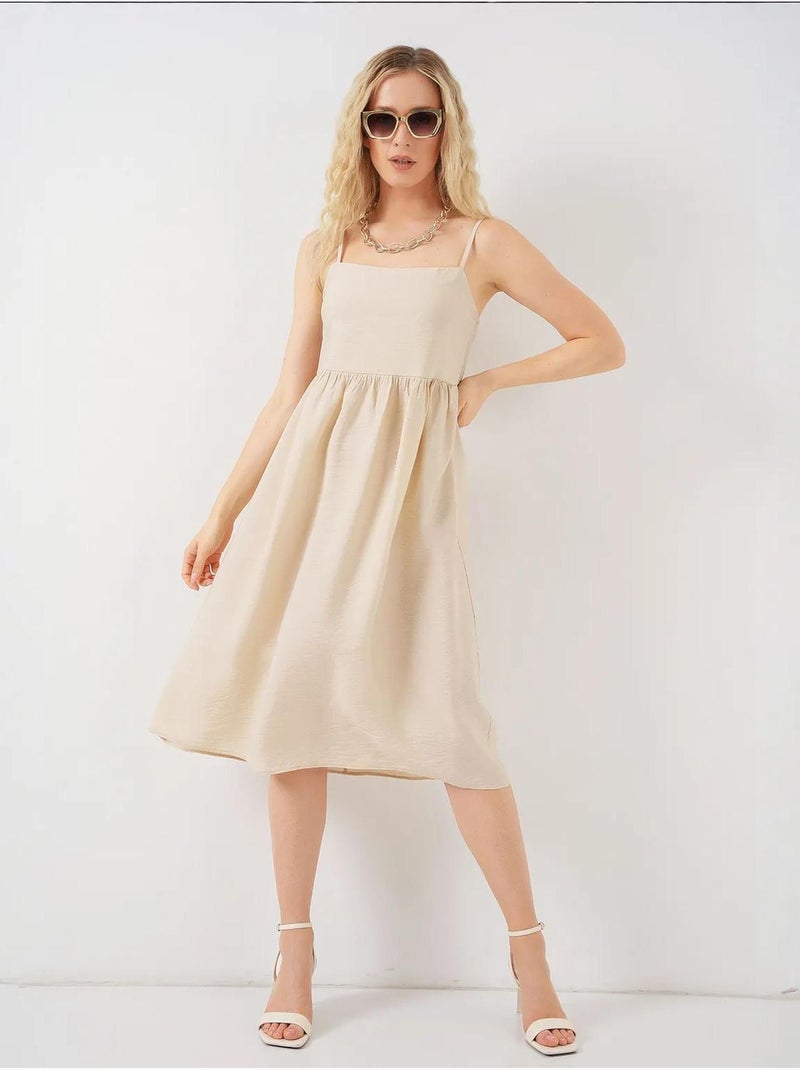 Robe à bretelles ayrobin bdart Crème - Kiabi