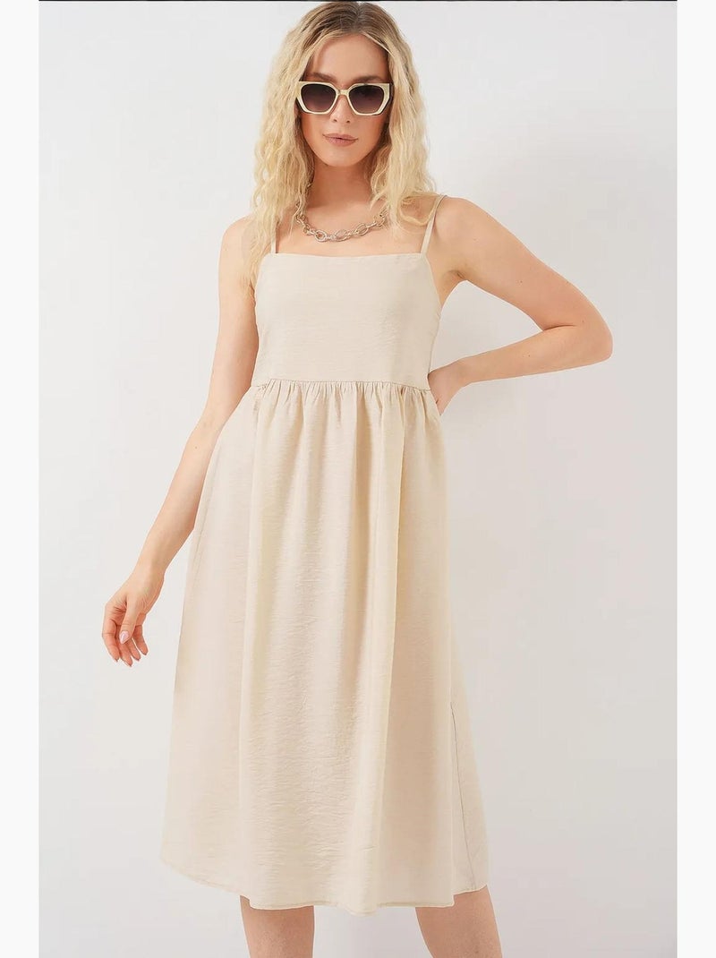 Robe à bretelles ayrobin bdart Crème - Kiabi