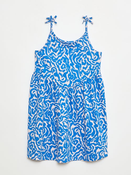 Robe à bretelles en coton - Kiabi