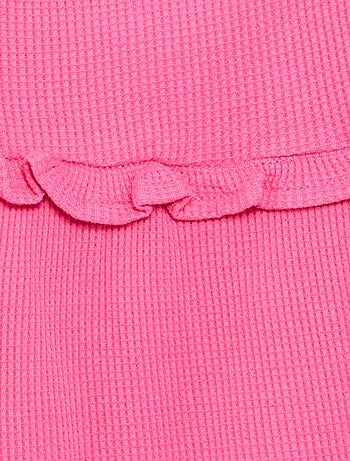 Robe à bretelles en nid d'abeille