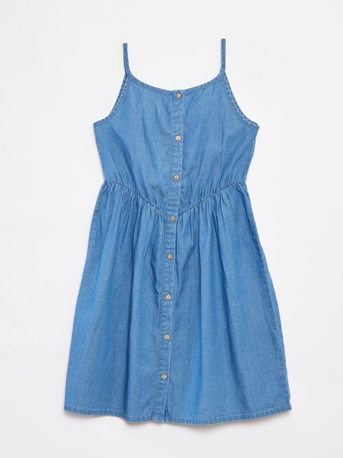 Robe à bretelles en tencel - Kiabi