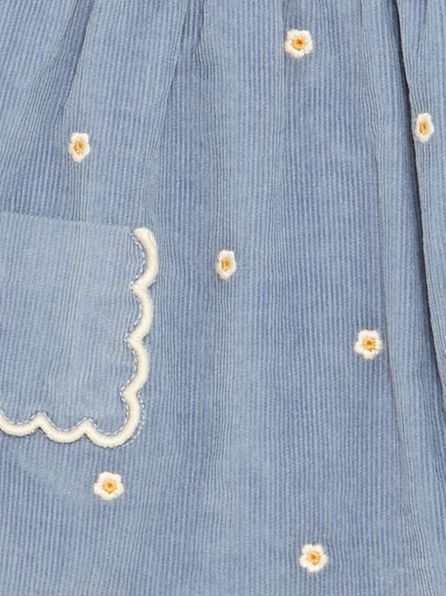 Robe à bretelles en velours côtelé - Kiabi