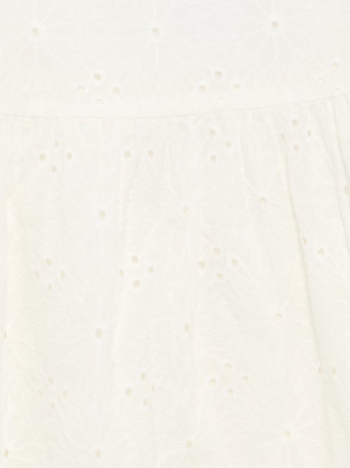 Robe à bretelles et broderies anglaises - Kiabi Robe à bretelles et broderies anglaises - Kiabi